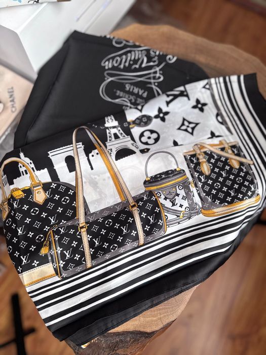 палантин шарф Louis vuitton шовк