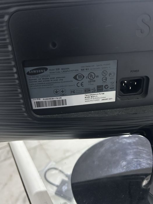 Продам монитор samsung fullhd 22 дюйма, недорого