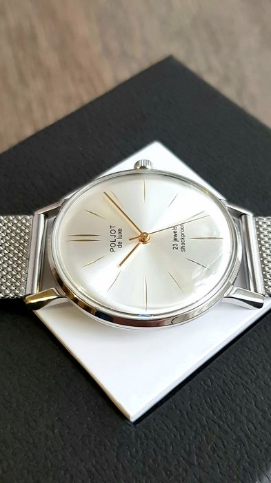 Годиник Poljot de luxe 23 jewels Полёт 23 камня механика cal 2209 ССCР