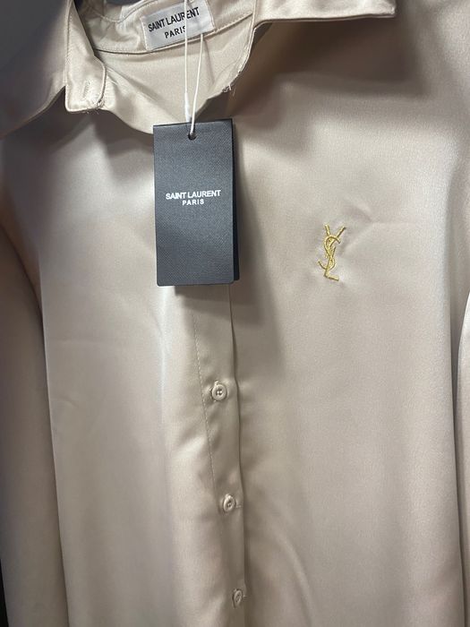 Yves saint laurent koszula satynowa