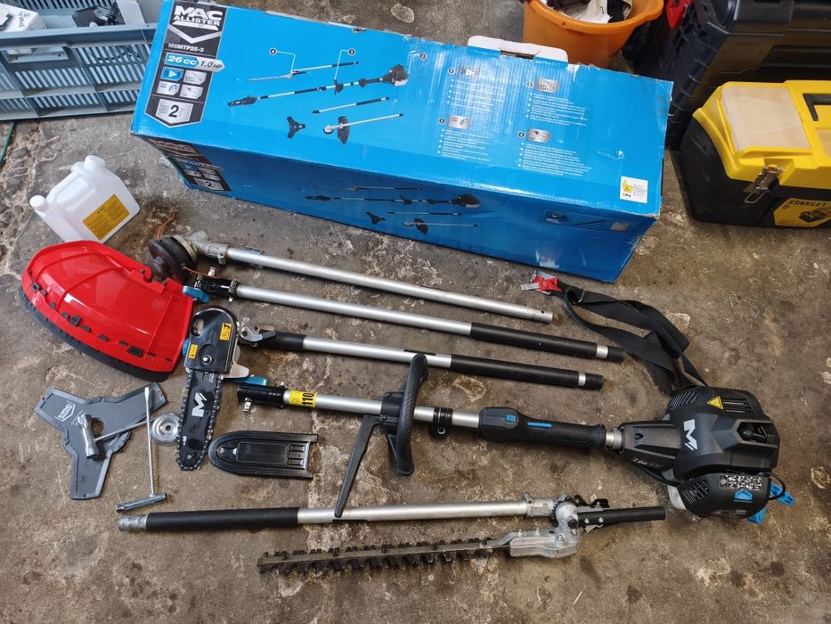 Zestaw 4 w 1 Mac 26 cm3 podkaszarka piła nożyce 1KM Polecam