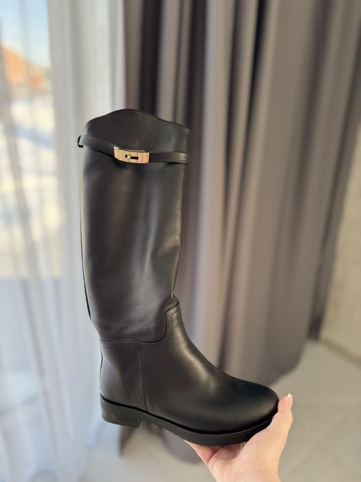 Нові шкіряні чоботи, натуральна шкіра, класичні