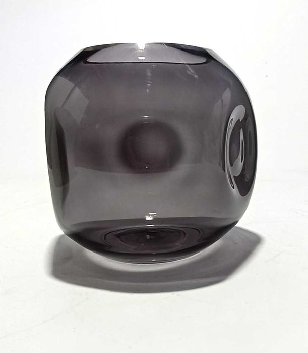 Vaso em Vidro Soprado Manual Design Orgânico | Três Cores Disponíveis