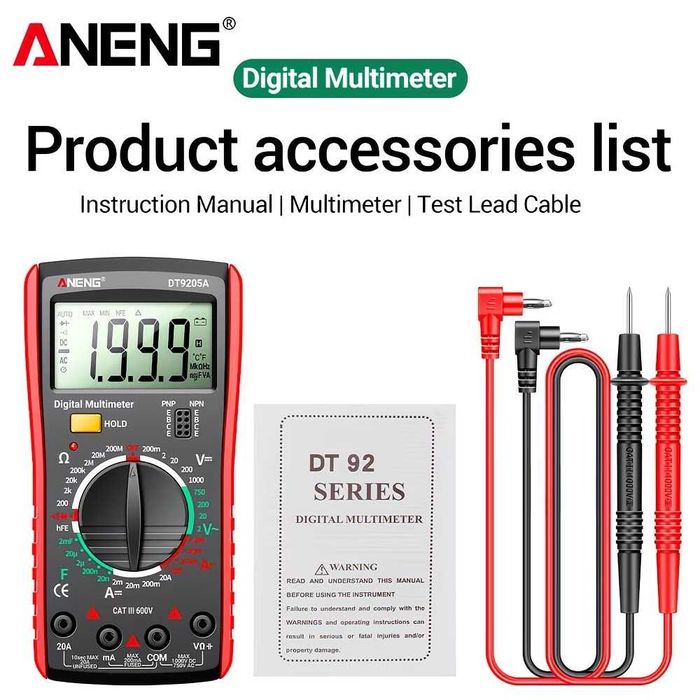 Мультиметр ANENG DT9205A