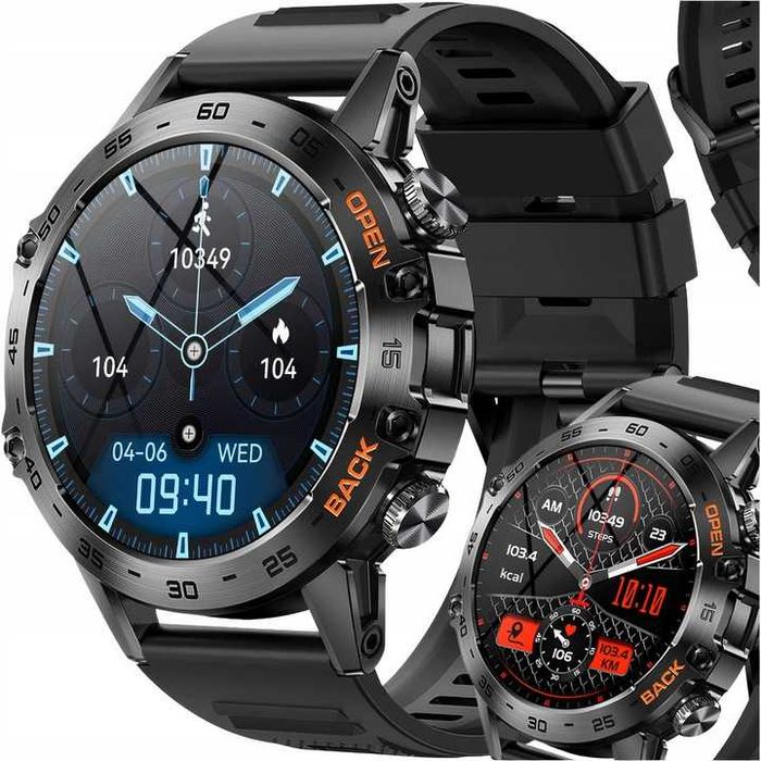 Zegarek Smartwatch Męski Rozmowy Wodoodporny Inteligentny Sportowy