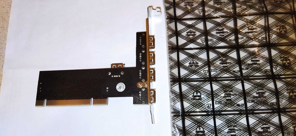 Новый адаптер PCI  на 5 портов  USB  2,0 для стационарного ПК