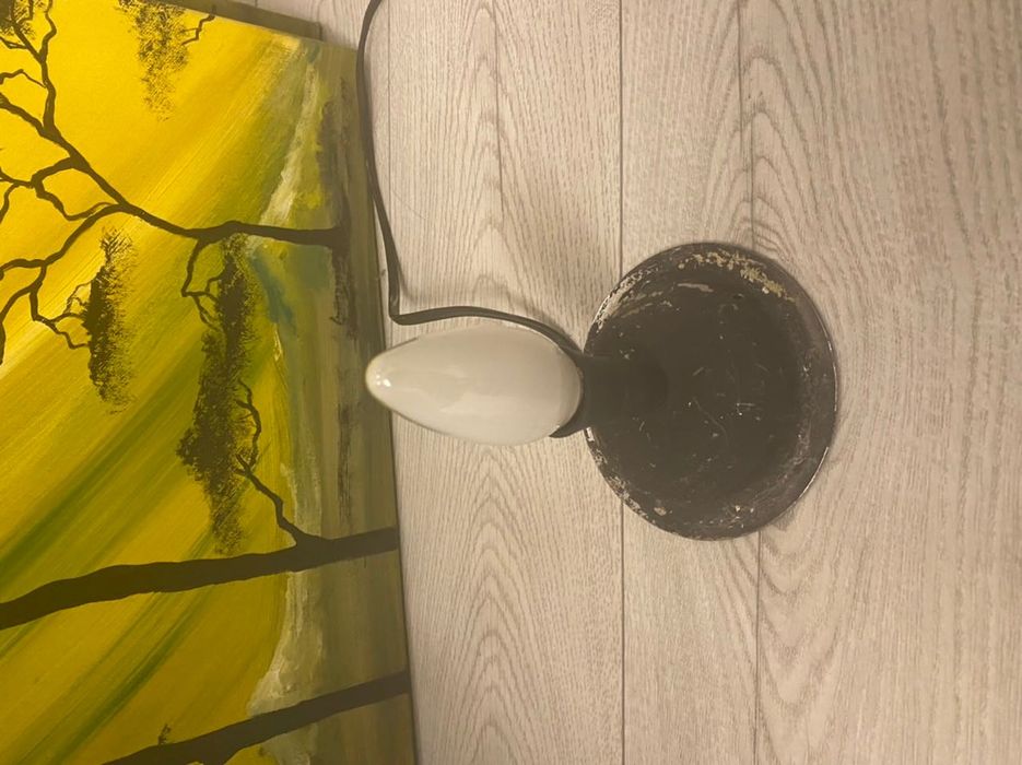 Witrażowa egipska lampa w kształcie jaja rękodzieło lampka nocna