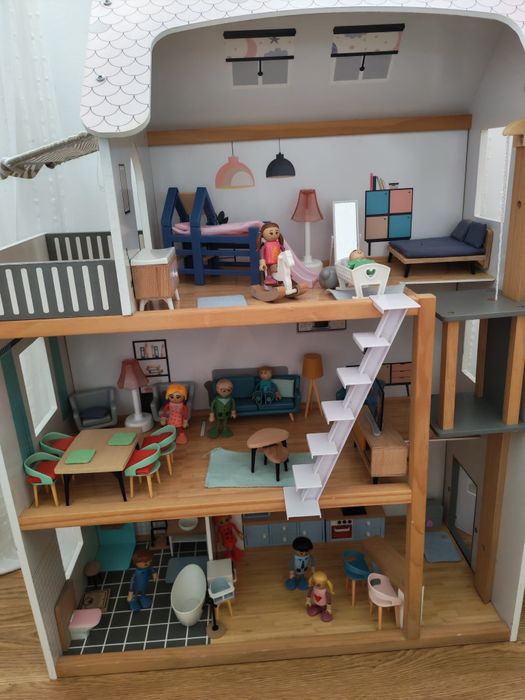 casa bonecas madeira