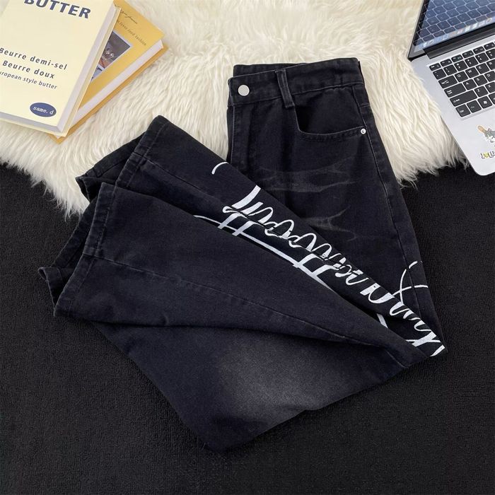 Штани чорні jeans rap джинси pants baggy y2k sk8/ Sacura/ Bagg