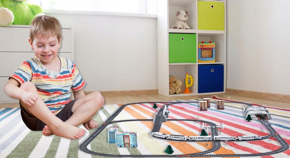 POCIĄG KOLEJKA ELEKTRYCZNA duża dla dzieci ciuchcia na baterie