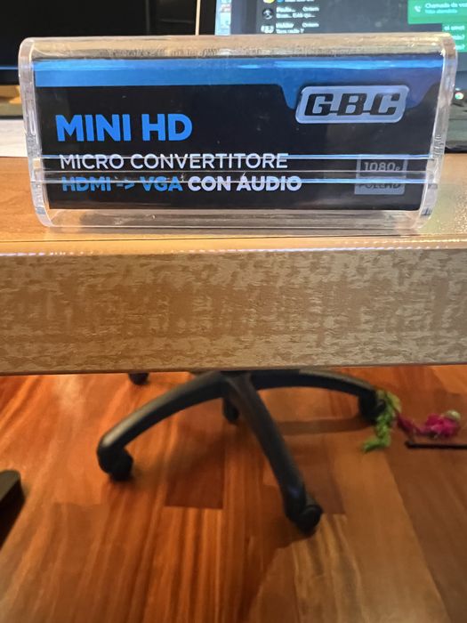 Adaptador HdmI-VGA com aurdio