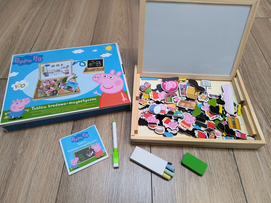 Tablica kredowo-magnetyczna Świnka Pepa