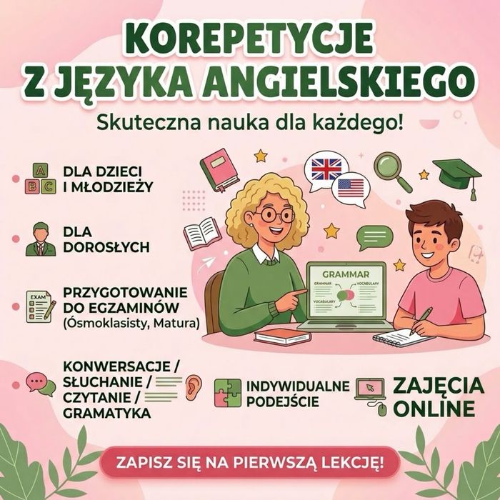 Korepetycje z języka angielskiego