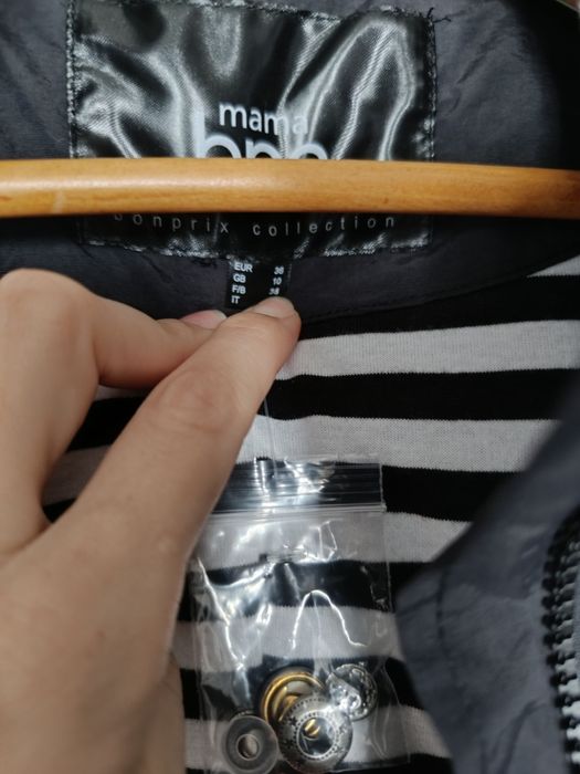 Kurtka ciążowa z wkładką dla niemowląt 36 38