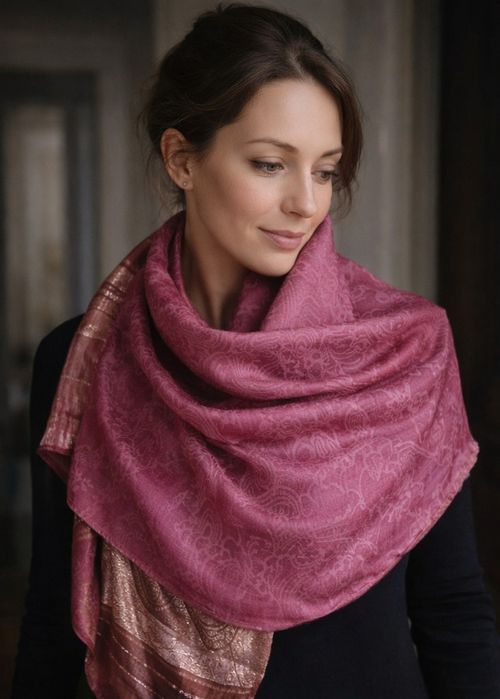 Легкий шовковий шарф