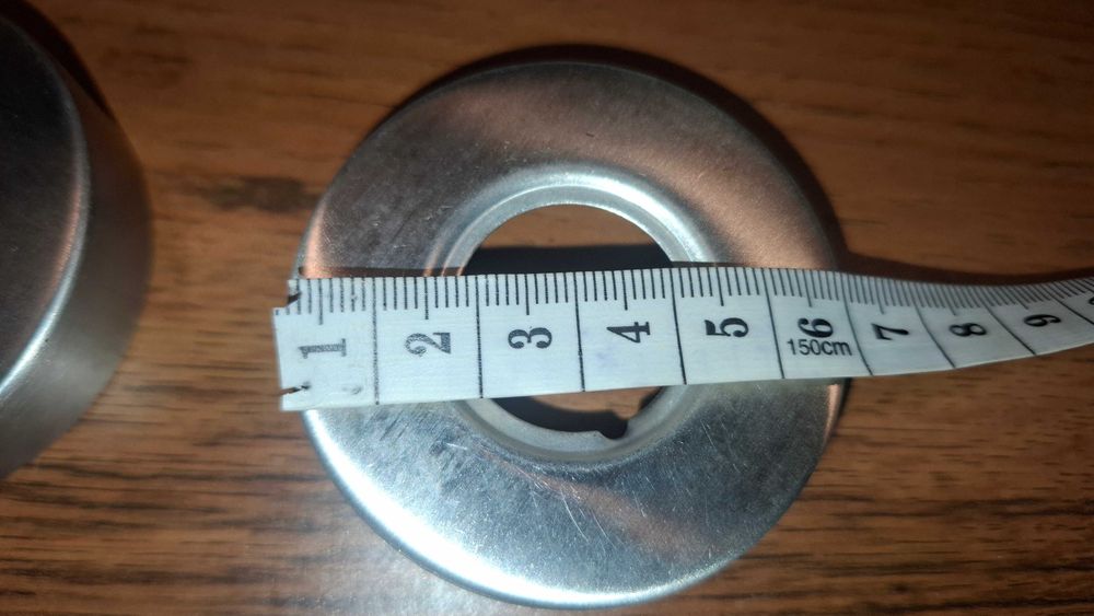 Zestaw 2x Rozeta do Klamki Drzwi - Srebrna