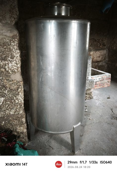 Cuba  para vinho em inox 1000l