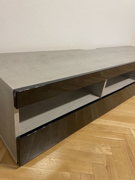 Szafka RTV nowa czarny polysk