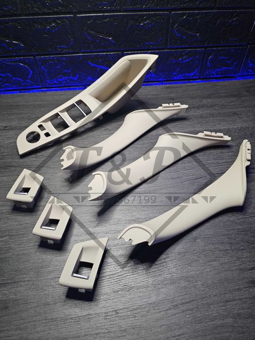 Conjunto Puxadores Interiores 7 Peças BMW F10 F11 F18 -Série 5 - NOVOS