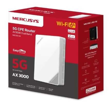 Novo.Embalagem selada.Fatura. 3 anos garantia - Router 5G LTE - MERCUSYS Wireless Dual Band 5g Ax3000 (MB520-5G - 2402 Mbps)