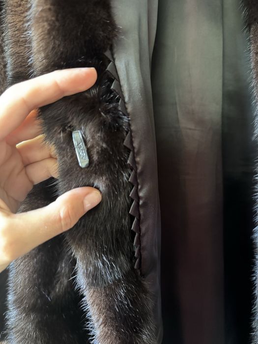 Норкова шуба  Black Glama