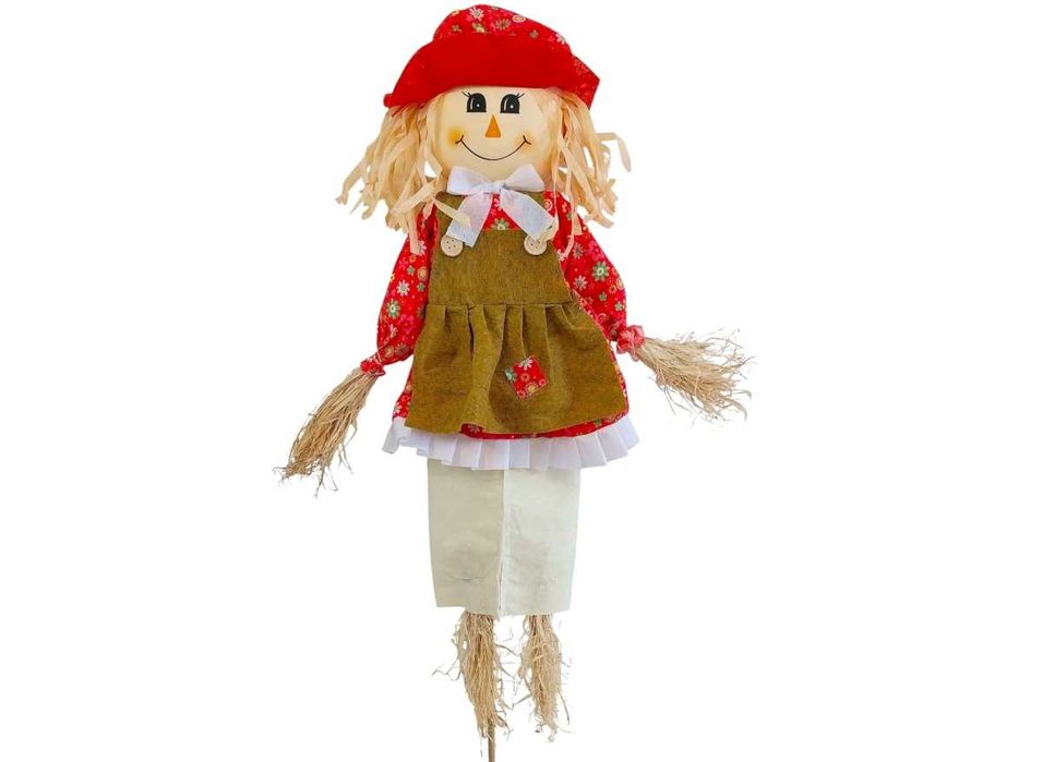 Strach na wróble odstraszacz ptaków szpaków duża kukła marzanna 120 cm