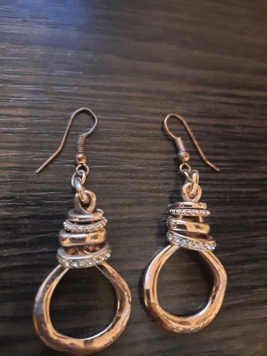 Винтажные сережки серьги винтаж