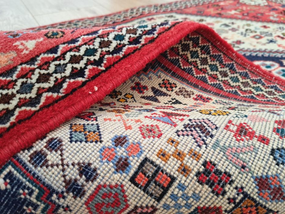 Przepiękny Irański ręcznie tkany wełniany dywan Abadeh 80x134cm