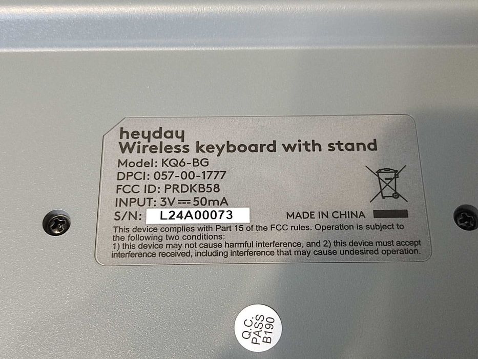 Міні клавіатура Heyday Wireless Bluetooth Keyboard (Model KQ6-BG) з чохлом підставкою