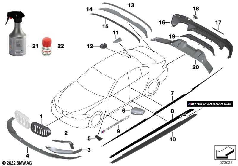 Spoiler Carbon przód M Performance BMW Seria: 5' G30 G31 nr. mag 1/532