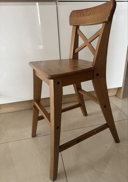 INGOLF Krzesło dziecięce, bejca patynowa IKEA