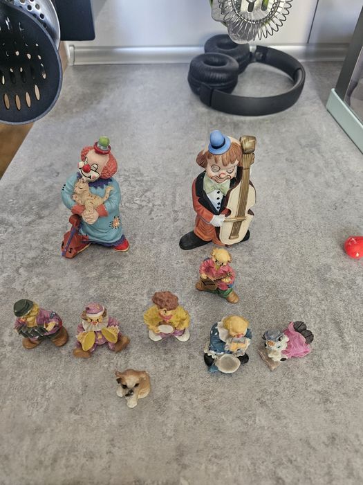 Figurki cyrkowe klauny  prl