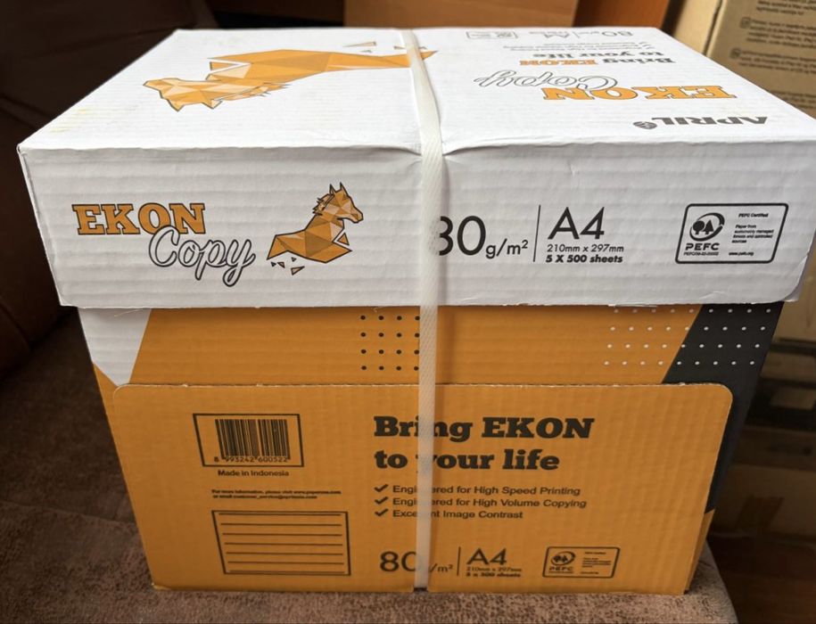 Офісний Папір прінтер ксерокс А4 500 арк. ECON COPY (APRIL) 80 г/м.кв.