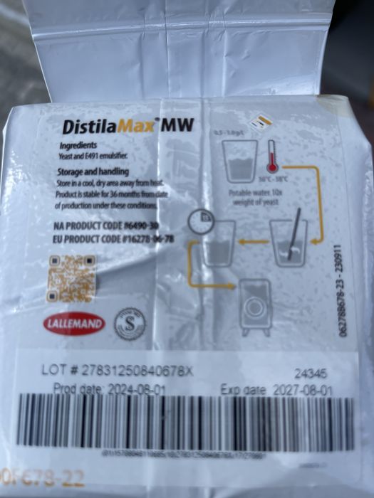 Дрожжи для виски DISTILAMAX® MW Whiskey, 500гр