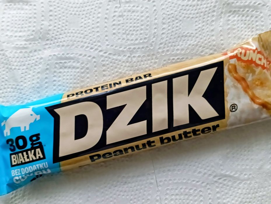 DZIK Peanut Butter Baton Proteinowy Orzechowy Białko 30g 15 szt.