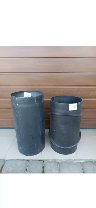 DARCO Коліно 90 град - діам 250 мм регульоване чорне, димохідне