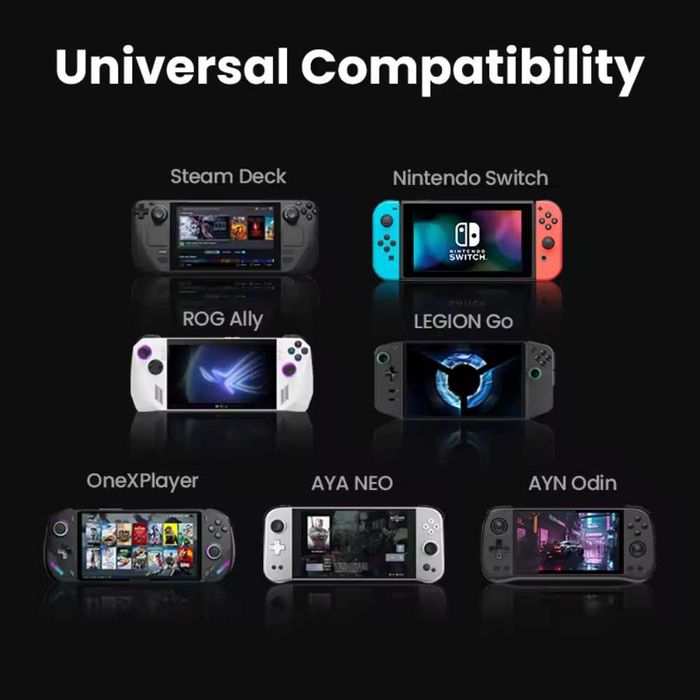 Док-станція Ugreen 9в1 100W HDMI Steam Deck ROG Ally Nintendo X Legion