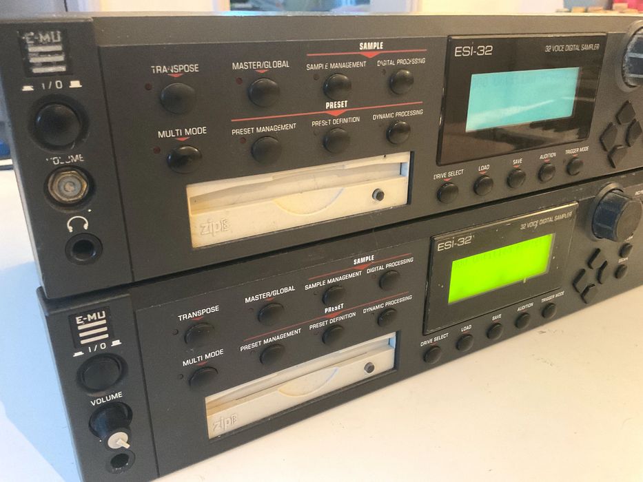 Sampler E-MU ESI-32 - Duas unidades com vários extras!