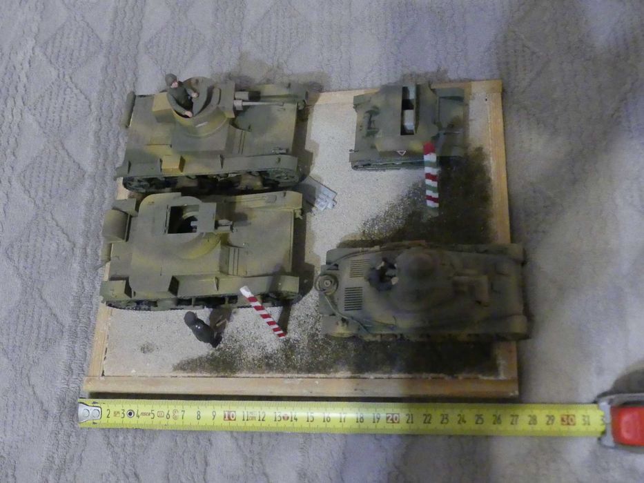 Diorama modelu czołgów wojska polskiego wrzesień 1939