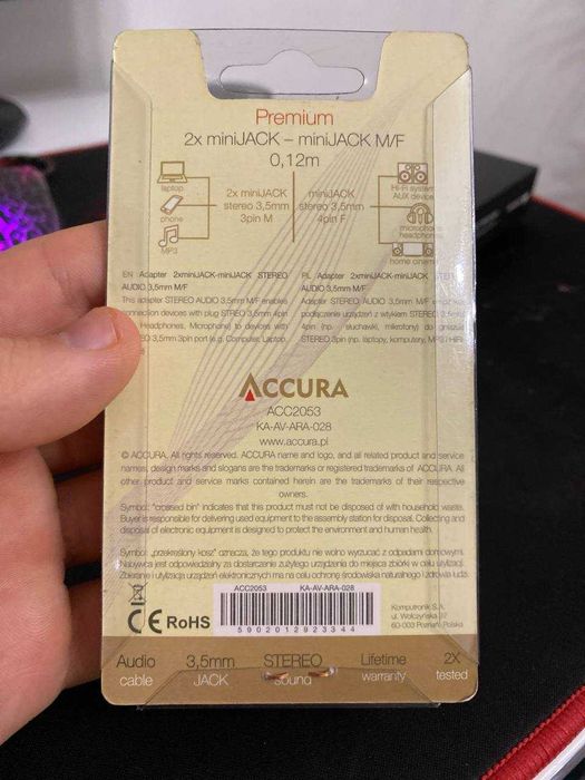 Kabel Accura Premium 2x miniJack ACC2053