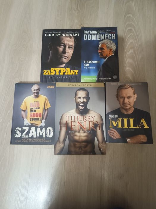 Ksiazki Piłkarskie 5szt