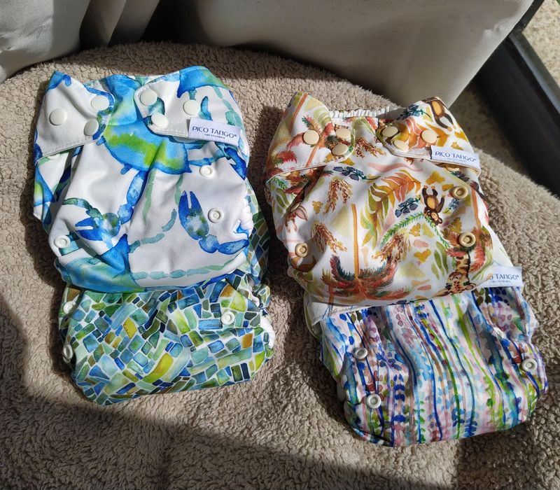 4 Fraldas reutilizáveis Pico Tango