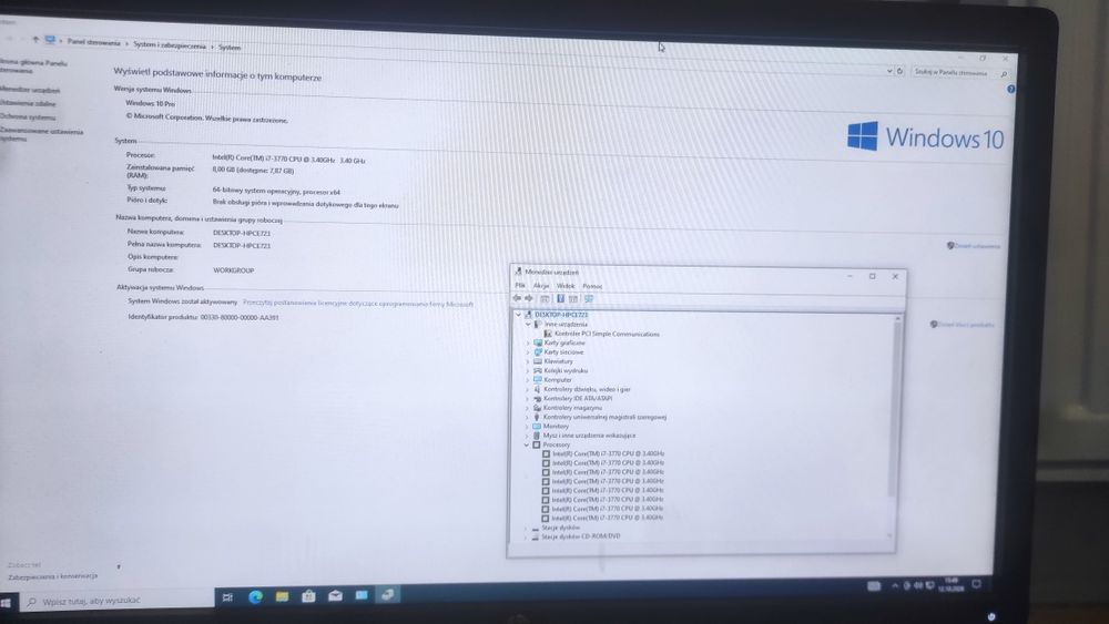 Komputer HP i7 ssd + gratisy