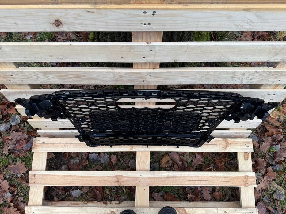 Grill Atrapa Audi A4 B8 08-11 styl RS4 Quattro ALL BLACK