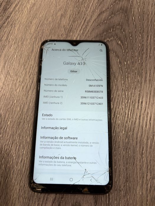 Telemóvel Samsung A10
