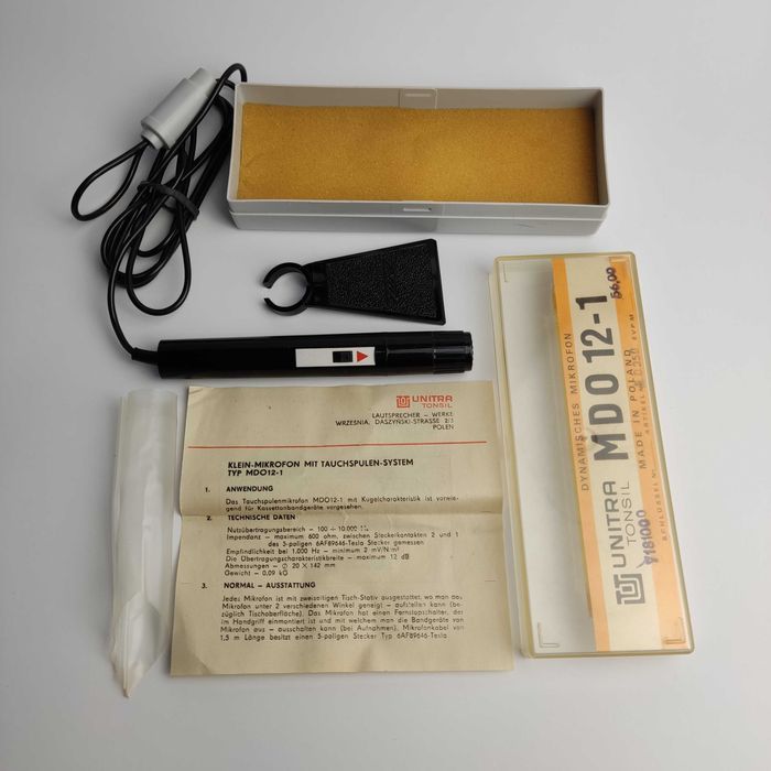 Mikrofon Unitra MDO 12-1 - stan idealny - rzadkość