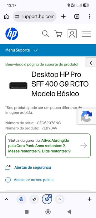 Desktop HP Pro SFF 400 G9 i5 VPro 13500