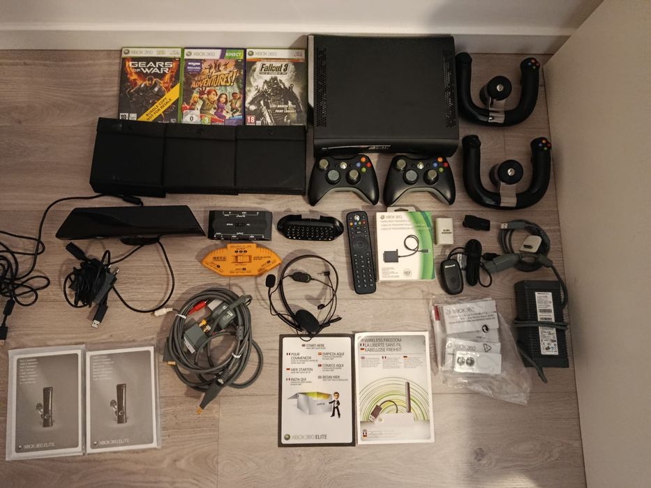 Xbox 360 elite com muito material