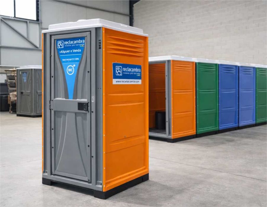 WC portátil para obra e estaleiro – aluguer mensal – Felgueiras
