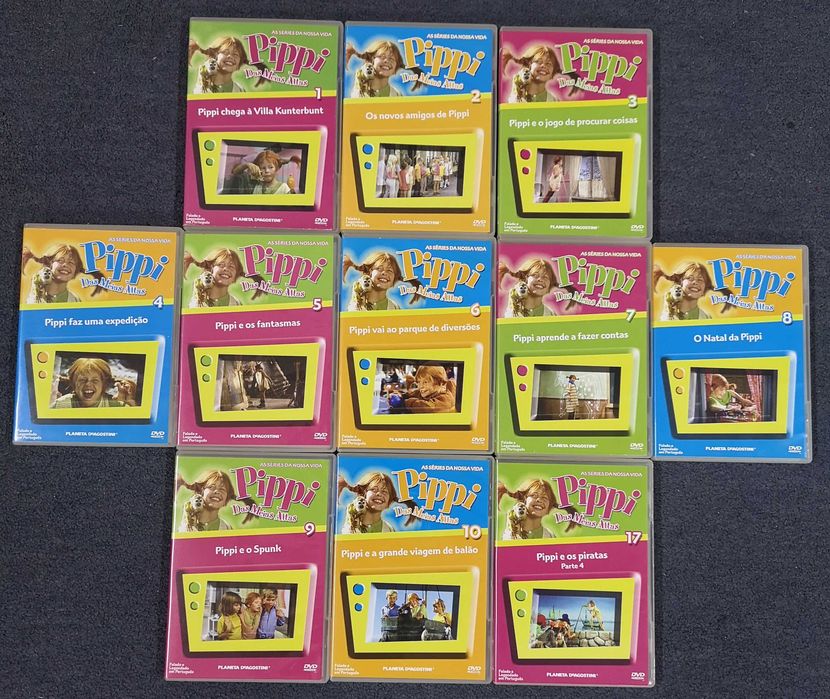 Dvd´s: Disney - Kenai e Koda; Pocahontas II/ Dreamworks - Shrek; Wallace & Gromit/ Jim Henson´s - Rua Sésamo; Os Hoobs; Fraggles/ Pippi meias altas